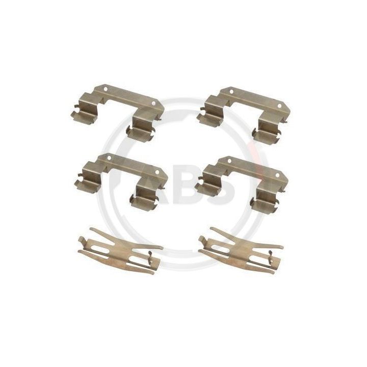 Priedų komplektas, diskinių stabdžių trinkelės A.B.S. 1618Q