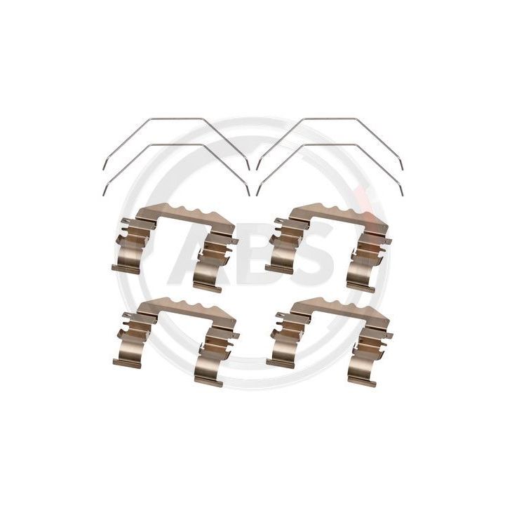 Priedų komplektas, diskinių stabdžių trinkelės A.B.S. 1918Q