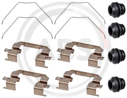 Priedų komplektas, diskinių stabdžių trinkelės A.B.S. 1963Q