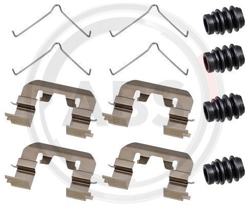 Priedų komplektas, diskinių stabdžių trinkelės A.B.S. 1989Q