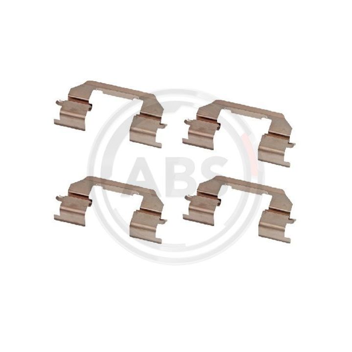 Priedų komplektas, diskinių stabdžių trinkelės A.B.S. 2014Q