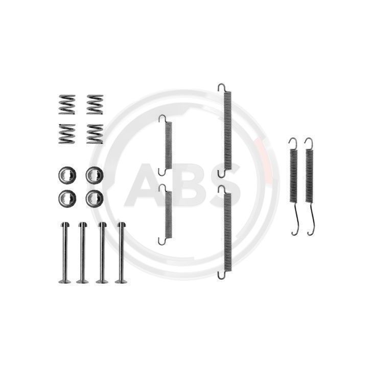 Priedų komplektas, stovėjimo stabdžių trinkelės A.B.S. 0713Q