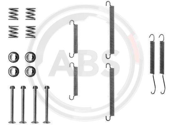 Priedų komplektas, stovėjimo stabdžių trinkelės A.B.S. 0713Q
