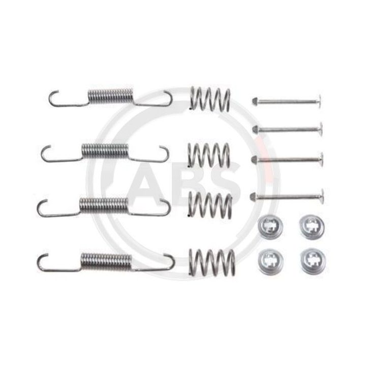 Priedų komplektas, stovėjimo stabdžių trinkelės A.B.S. 0880Q