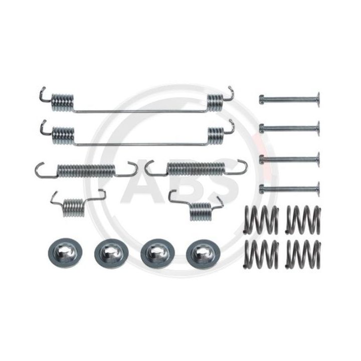 Priedų komplektas, stabdžių trinkelės A.B.S. 0014Q