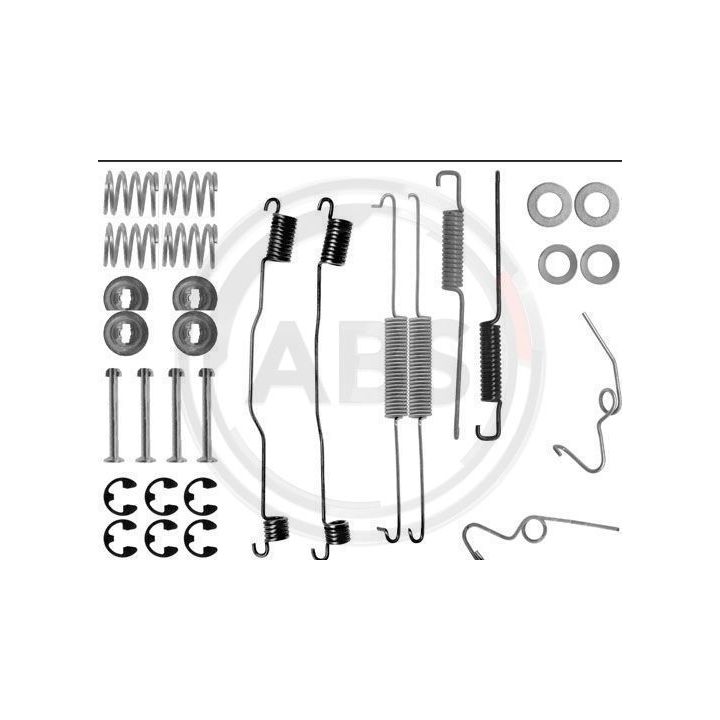 Priedų komplektas, stabdžių trinkelės A.B.S. 0624Q