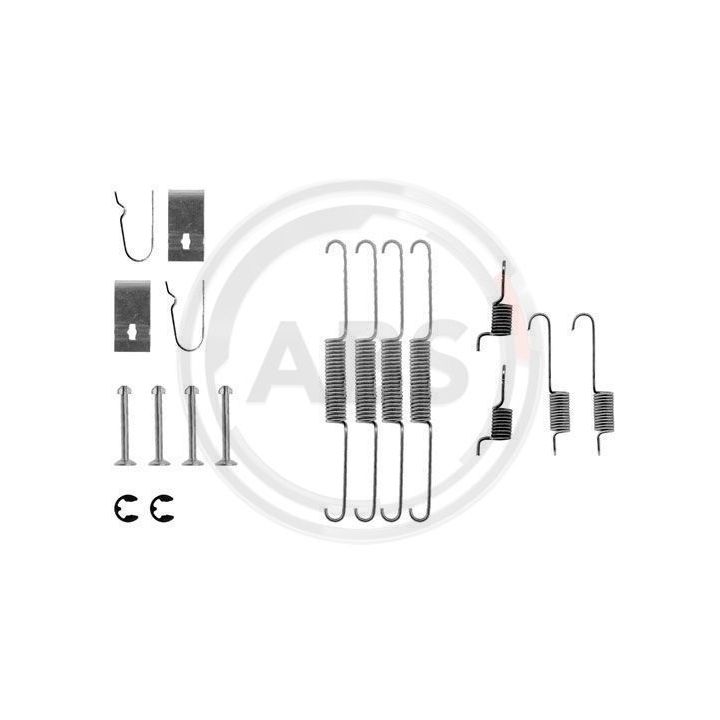 Priedų komplektas, stabdžių trinkelės A.B.S. 0636Q