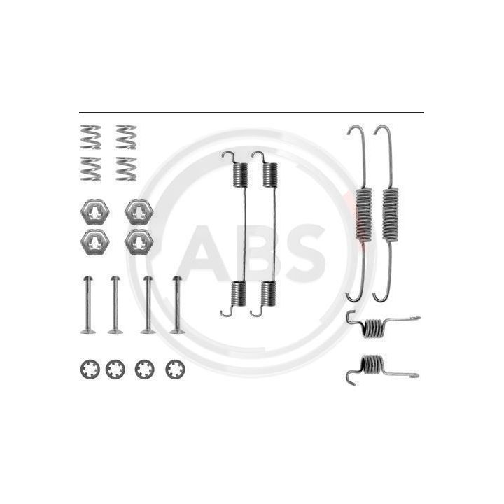 Priedų komplektas, stabdžių trinkelės A.B.S. 0674Q