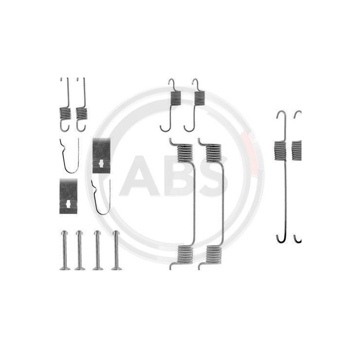 Priedų komplektas, stabdžių trinkelės A.B.S. 0700Q