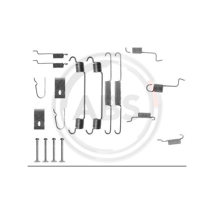 Priedų komplektas, stabdžių trinkelės A.B.S. 0742Q