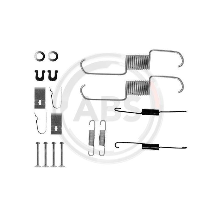 Priedų komplektas, stabdžių trinkelės A.B.S. 0743Q