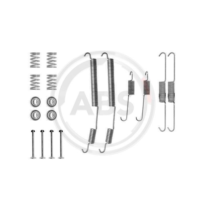 Priedų komplektas, stabdžių trinkelės A.B.S. 0753Q