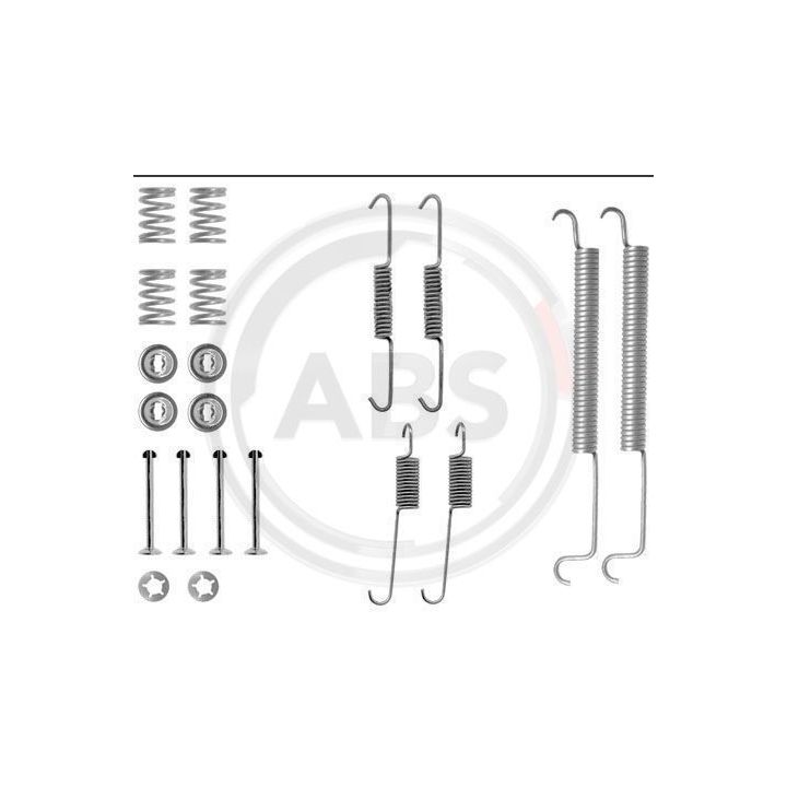 Priedų komplektas, stabdžių trinkelės A.B.S. 0756Q
