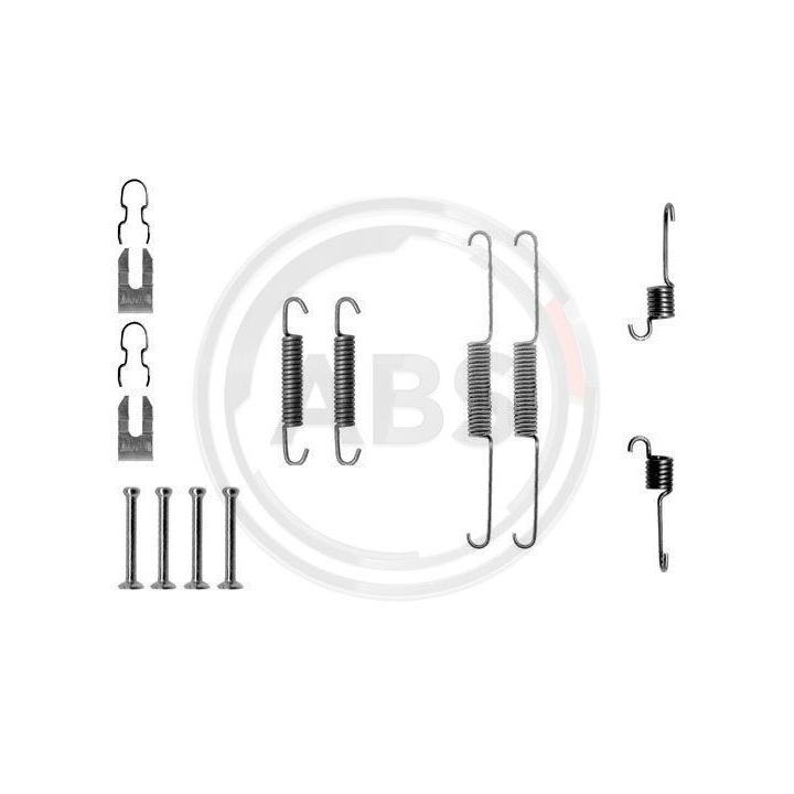 Priedų komplektas, stabdžių trinkelės A.B.S. 0763Q