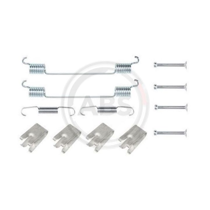 Priedų komplektas, stabdžių trinkelės A.B.S. 0883Q