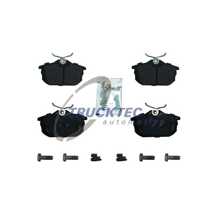 Stabdžių trinkelių rinkinys, diskinis stabdys TRUCKTEC AUTOMOTIVE 02.35.248