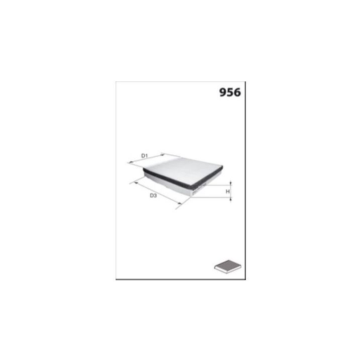 Filtras, salono oras MECAFILTER EKR7061