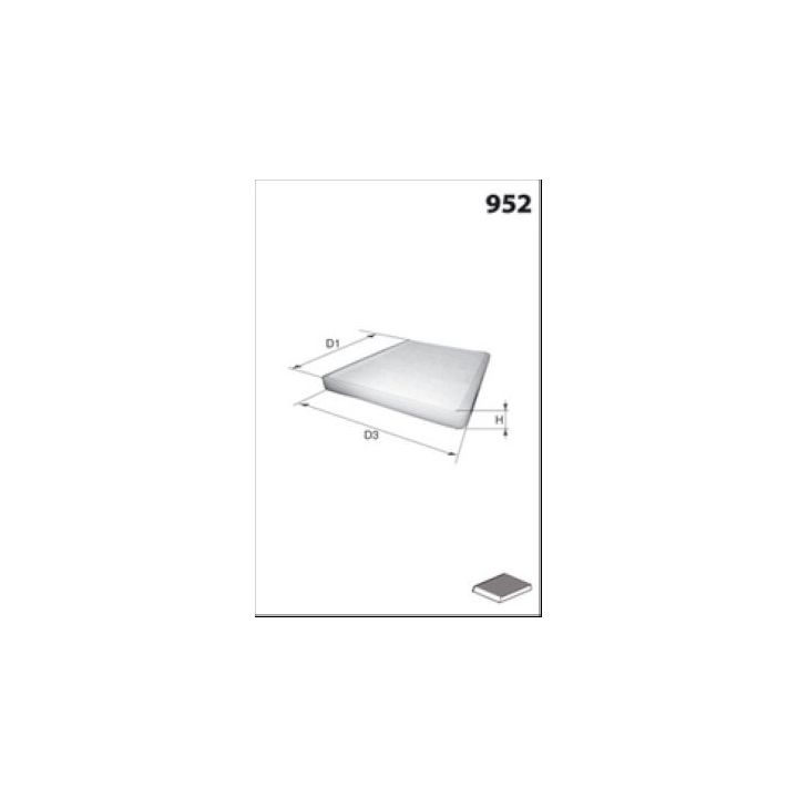 Filtras, salono oras MECAFILTER EKR7142