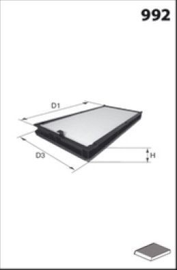 Filtras, salono oras MECAFILTER ELR7103