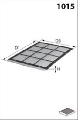 Filtras, salono oras MECAFILTER ELR7109