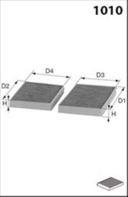 Filtras, salono oras MECAFILTER JKR7231