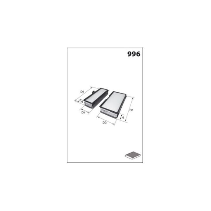 Filtras, salono oras MECAFILTER JLR7064