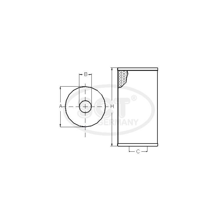 Alyvos filtras SCT - MANNOL SH 425/1 P