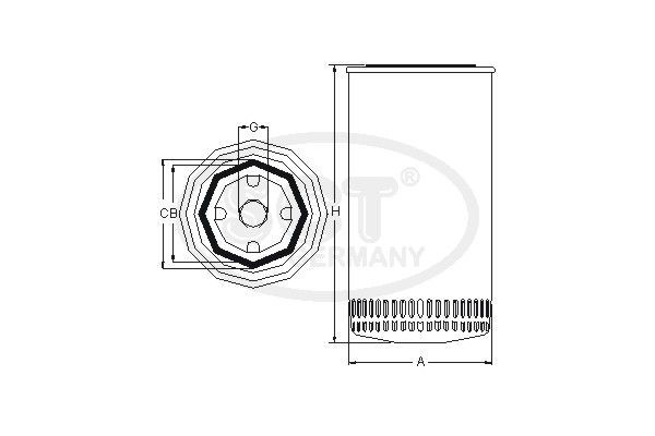 Alyvos filtras SCT - MANNOL SM 5766