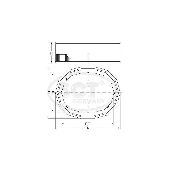 Oro filtras SCT - MANNOL SB 2057