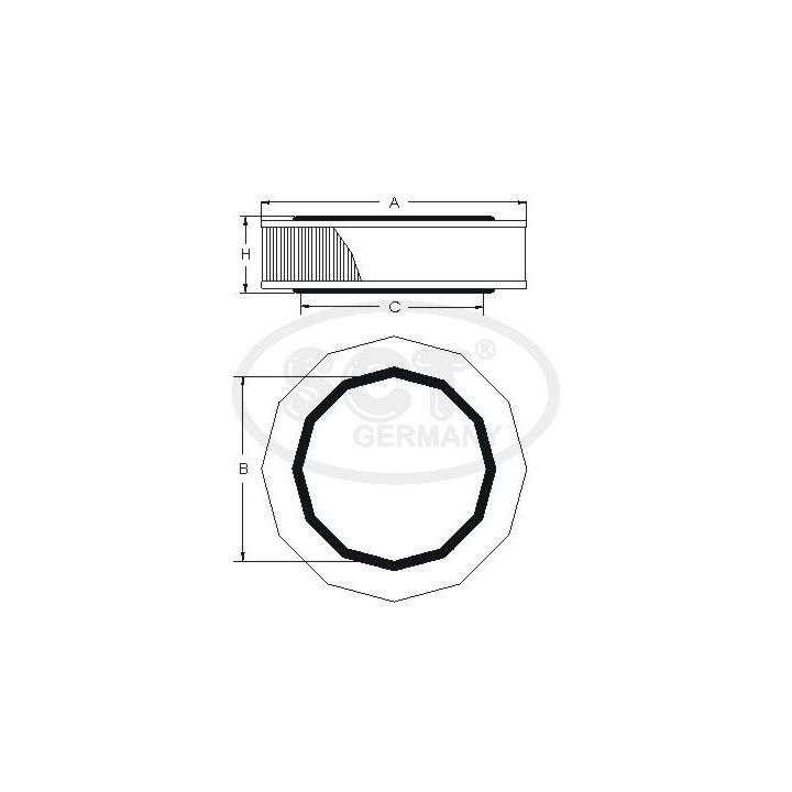 Oro filtras SCT - MANNOL SB 275