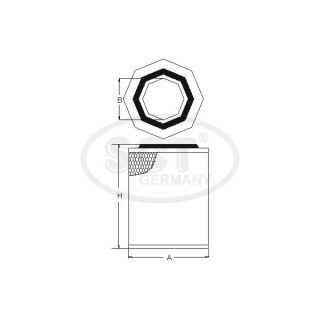 Oro filtras SCT - MANNOL SB 640