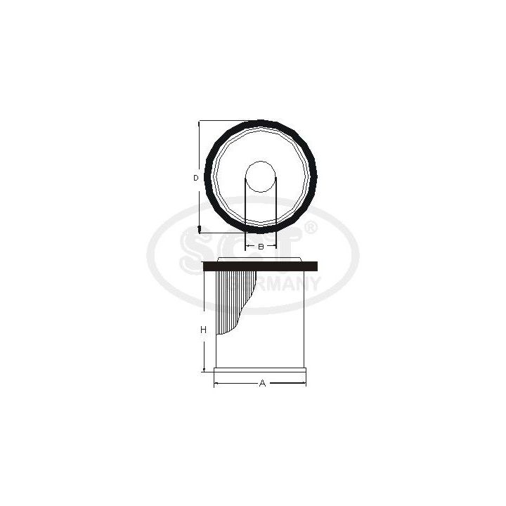 Kuro filtras SCT - MANNOL SC 7021 P