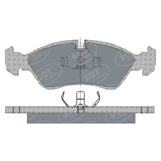Stabdžių trinkelių rinkinys, diskinis stabdys SCT - MANNOL SP 158 PR