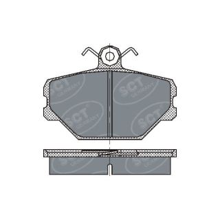 Stabdžių trinkelių rinkinys, diskinis stabdys SCT - MANNOL SP 217 PR