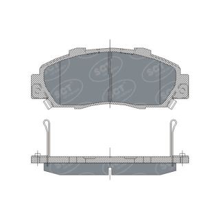 Stabdžių trinkelių rinkinys, diskinis stabdys SCT - MANNOL SP 253 PR