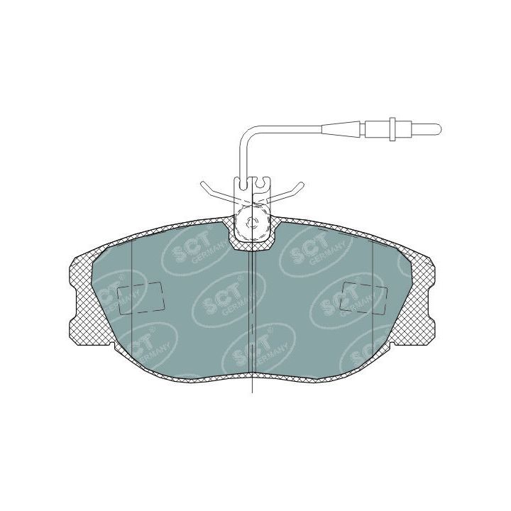 Stabdžių trinkelių rinkinys, diskinis stabdys SCT - MANNOL SP 317 PR