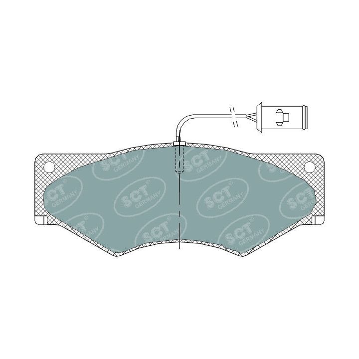 Stabdžių trinkelių rinkinys, diskinis stabdys SCT - MANNOL SP 319 PR