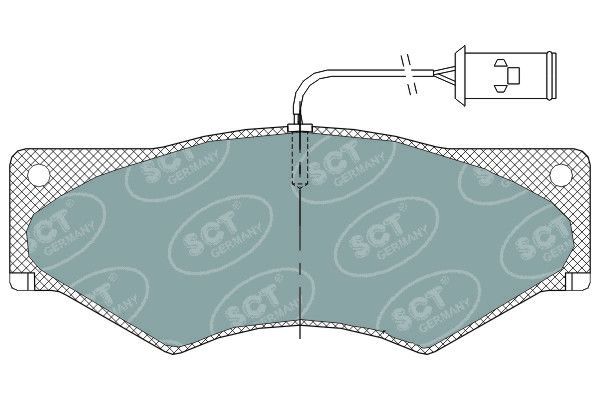 Stabdžių trinkelių rinkinys, diskinis stabdys SCT - MANNOL SP 319 PR