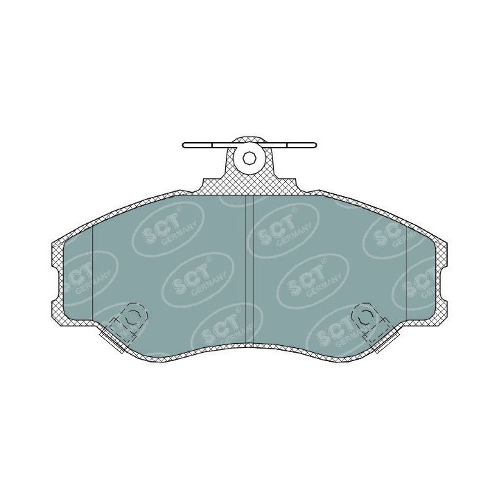 Stabdžių trinkelių rinkinys, diskinis stabdys SCT - MANNOL SP 323 PR