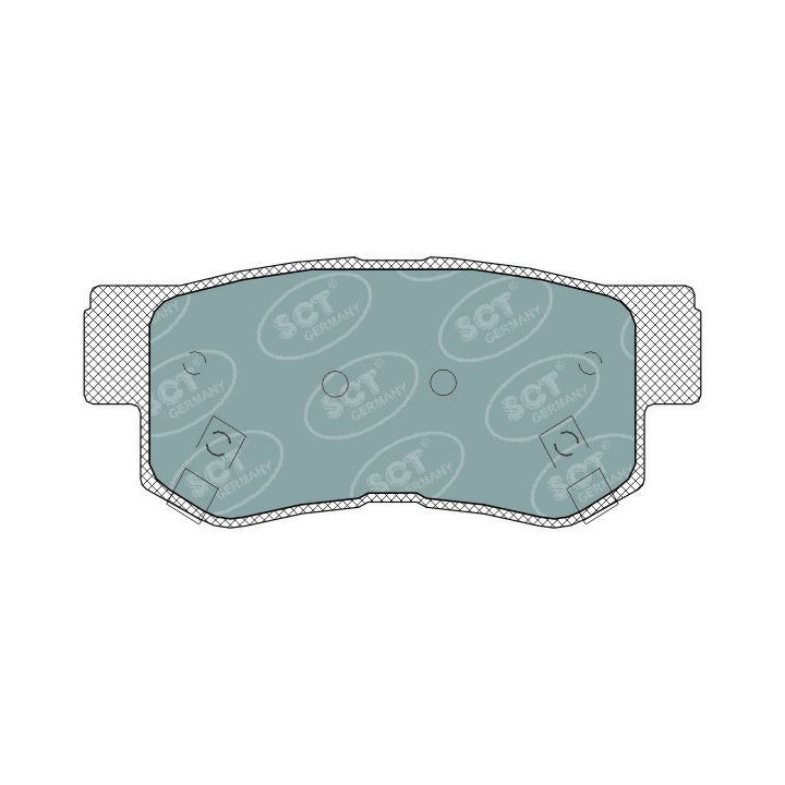 Stabdžių trinkelių rinkinys, diskinis stabdys SCT - MANNOL SP 326 PR