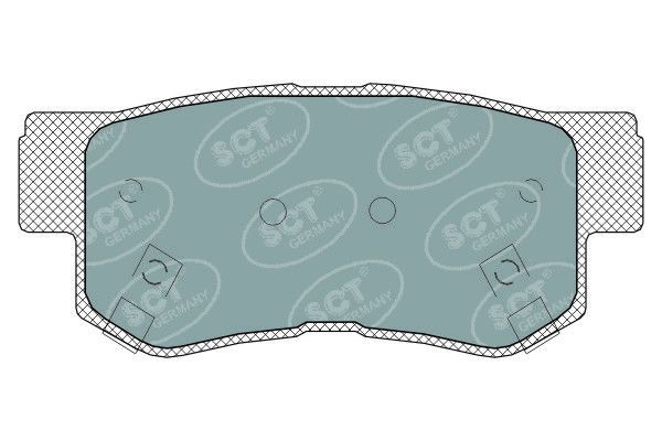 Stabdžių trinkelių rinkinys, diskinis stabdys SCT - MANNOL SP 326 PR