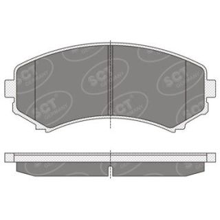Stabdžių trinkelių rinkinys, diskinis stabdys SCT - MANNOL SP 344 PR