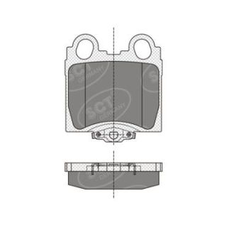 Stabdžių trinkelių rinkinys, diskinis stabdys SCT - MANNOL SP 345 PR