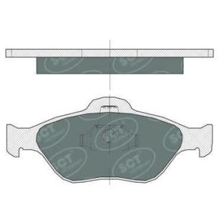 Stabdžių trinkelių rinkinys, diskinis stabdys SCT - MANNOL SP 363 PR