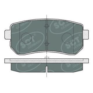 Stabdžių trinkelių rinkinys, diskinis stabdys SCT - MANNOL SP 380 PR