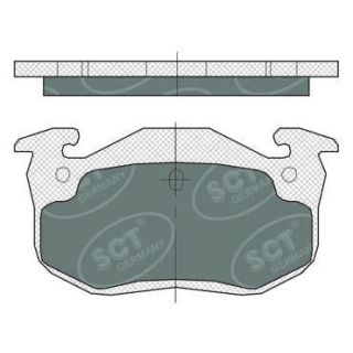 Stabdžių trinkelių rinkinys, diskinis stabdys SCT - MANNOL SP 385 PR