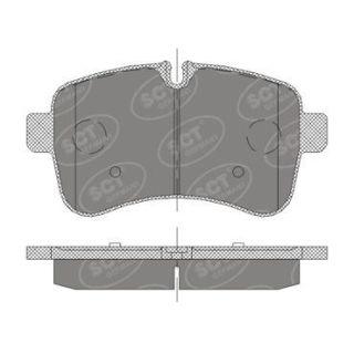 Stabdžių trinkelių rinkinys, diskinis stabdys SCT - MANNOL SP 415 PR