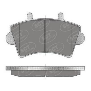 Stabdžių trinkelių rinkinys, diskinis stabdys SCT - MANNOL SP 419 PR