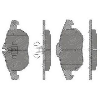 Stabdžių trinkelių rinkinys, diskinis stabdys SCT - MANNOL SP 431 PR