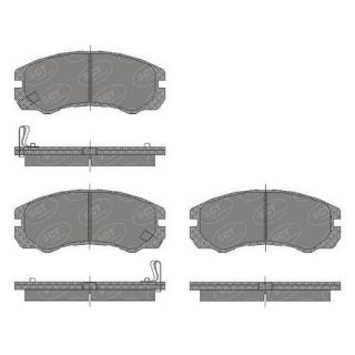 Stabdžių trinkelių rinkinys, diskinis stabdys SCT - MANNOL SP 438 PR